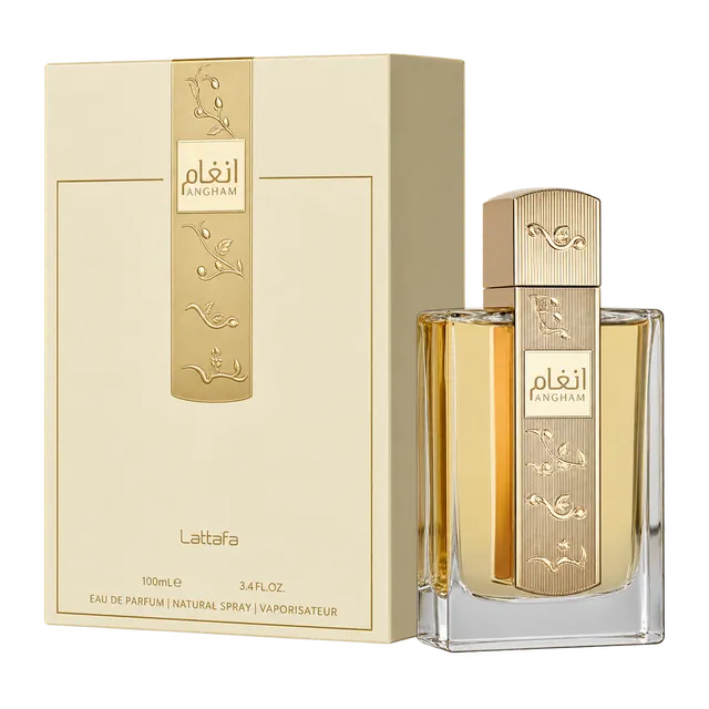 Frasco y caja de Angham de Lattafa