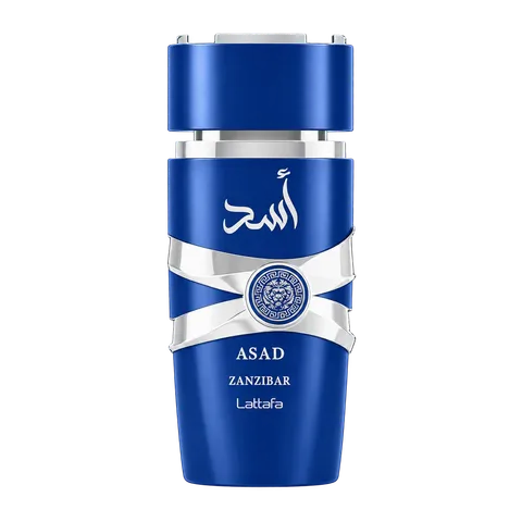 Frasco y caja de Asad Zanzibar de Lattafa