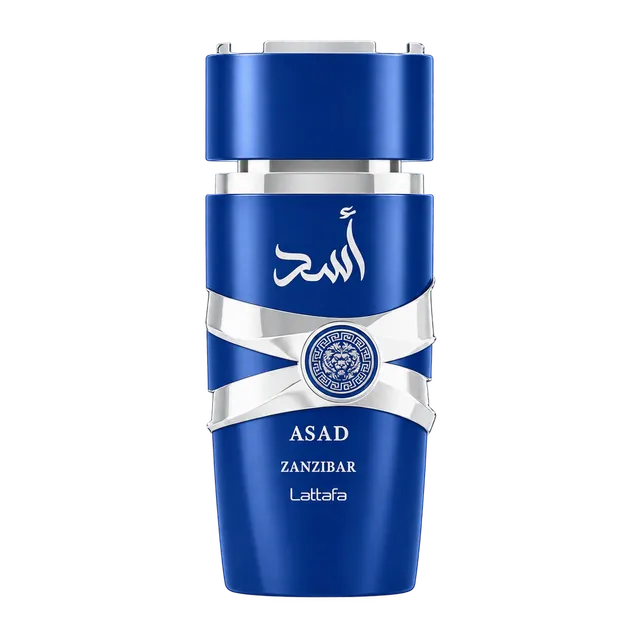 Frasco y caja de Asad Zanzibar de Lattafa