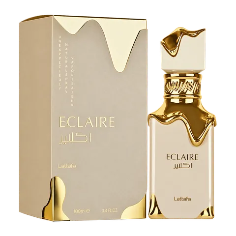 Frasco y caja de Eclaire de Lattafa