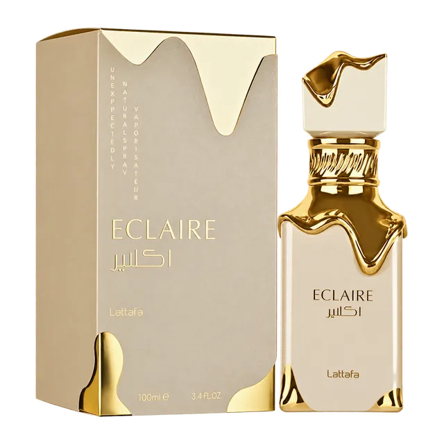 Frasco y caja de Eclaire de Lattafa